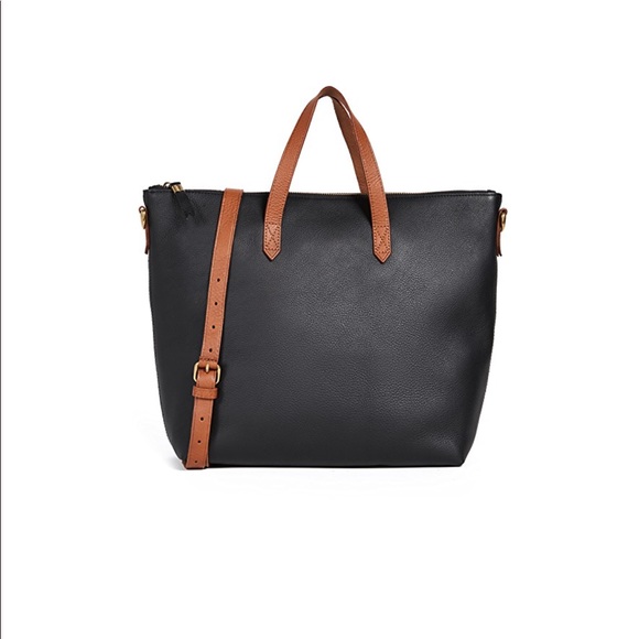 NWT Madewell transport satchel in true black - Picture 2 of 8